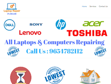 Tablet Screenshot of laptoprepairindelhi.com